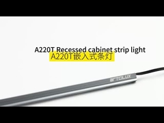 Lumière à bande d'armoire en retrait