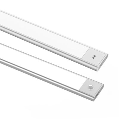 Éclairage à bande LED rechargeable de placard Capteur de mouvement / ondes manuelles