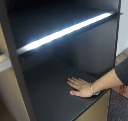 Commutateur de capteur tactile à montage en retrait de 60 W pour l'éclairage de meubles brun S1015