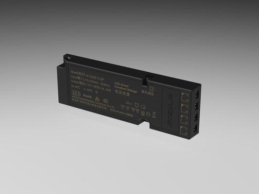 ETSC 24W-12V pilote LED à tension constante ultra-mince pour le chronométrage et le réglage CCT