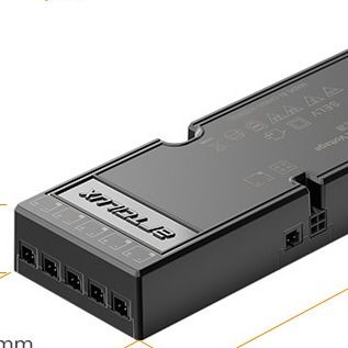 Versatile 80% d'efficacité montage de rack alimentation pour les environnements à espace restreint 6,3 x 2,4 x 1,4 pouces